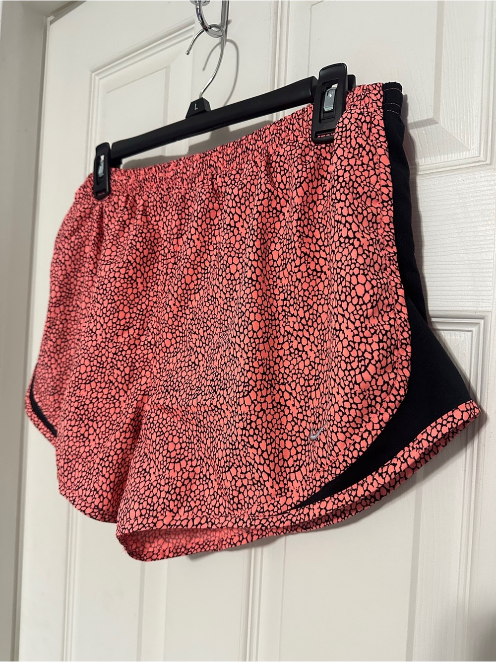 Nike dri-fit  Women’s Coral Pink Active Shorts with Black Trim